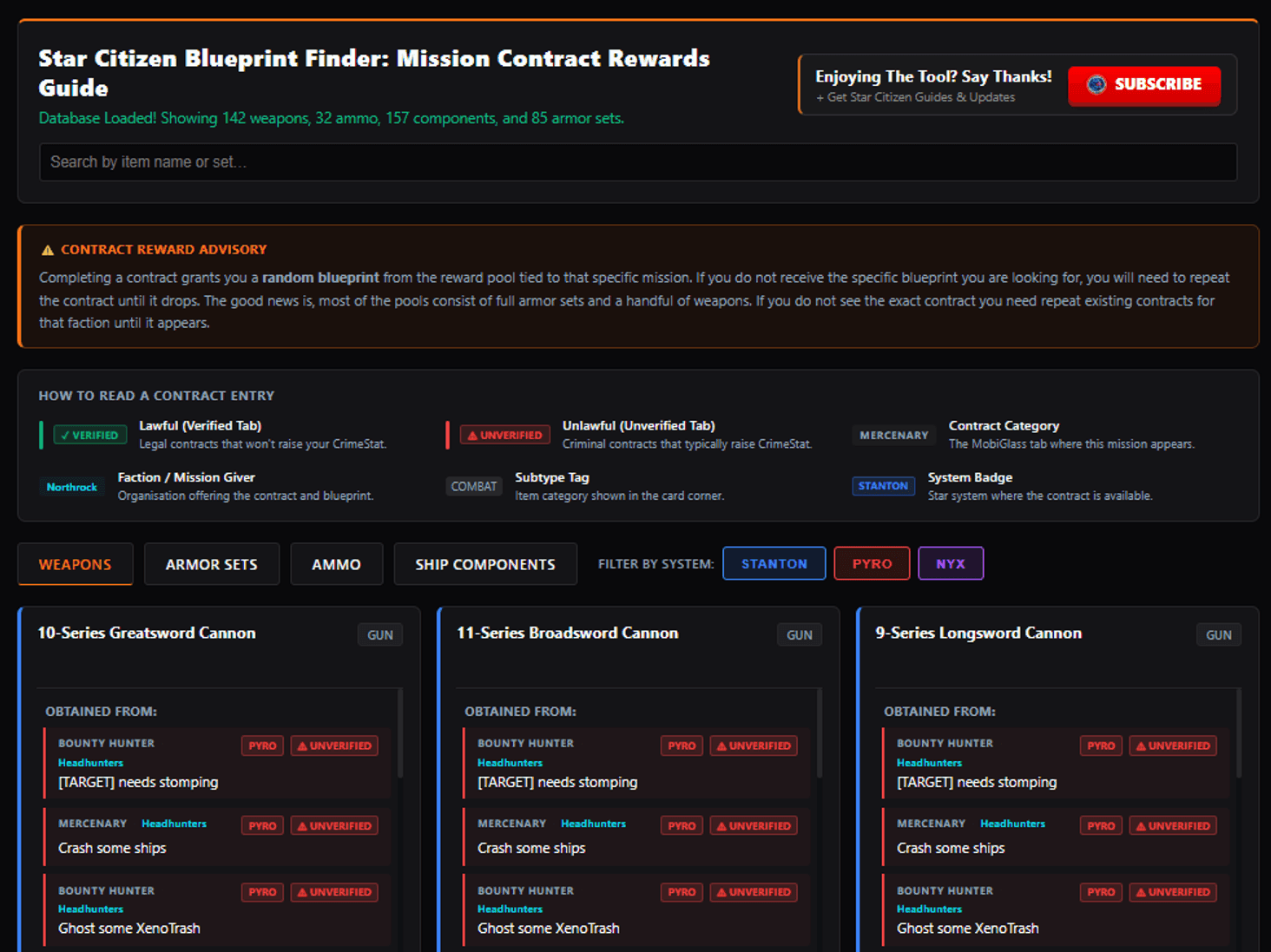 Community Hub screenshot showing blueprint categories for weapons and FPS gear