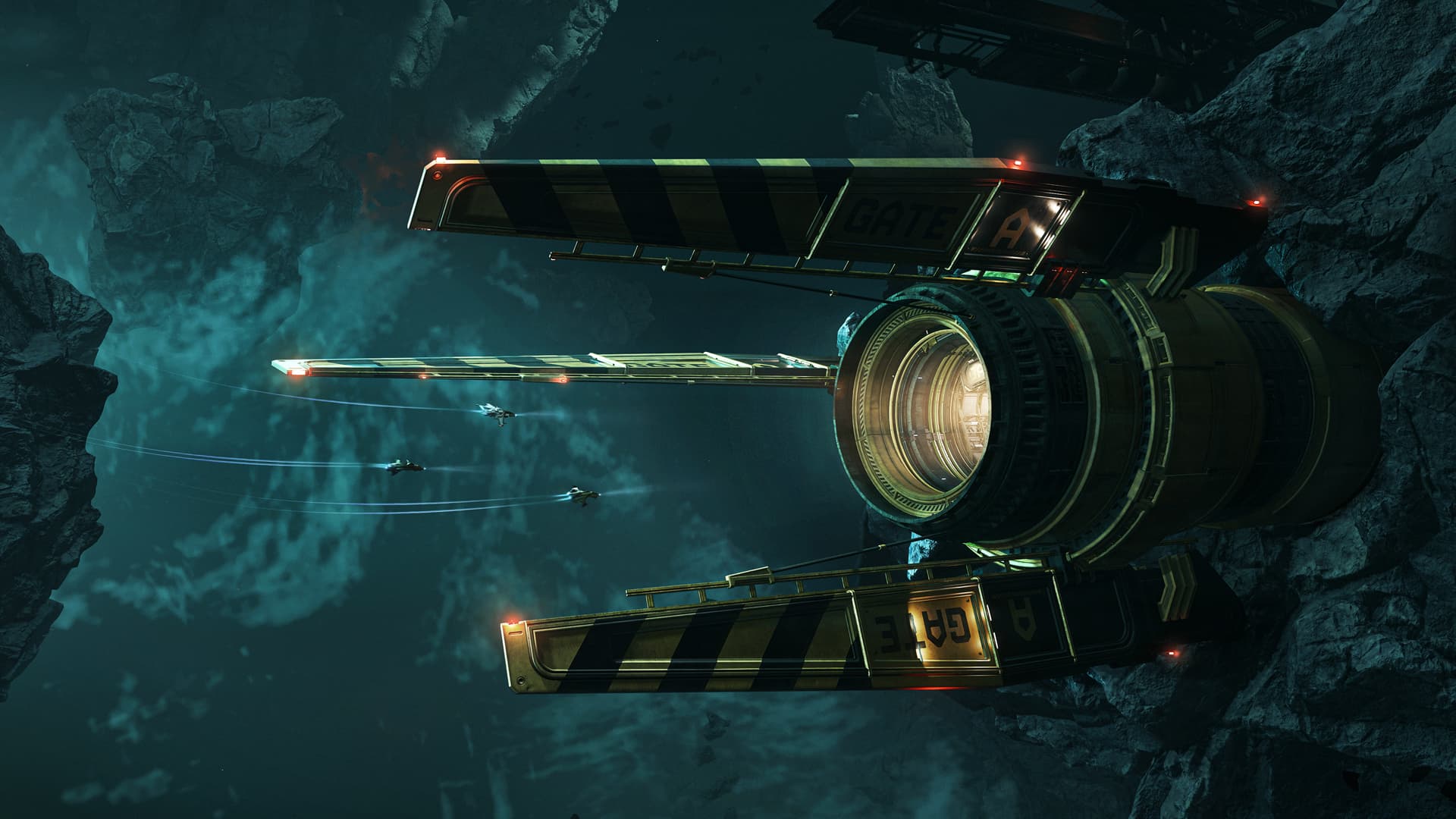 Star Citizen Aegis Tiburon heavy gunship artwork from Roberts Space Industries